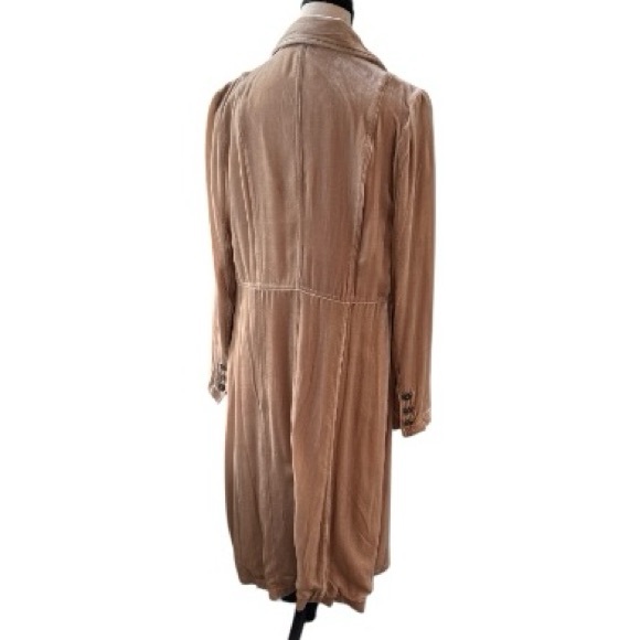 Free People Velvet Beige Trench Coat - Picture 5 of 5